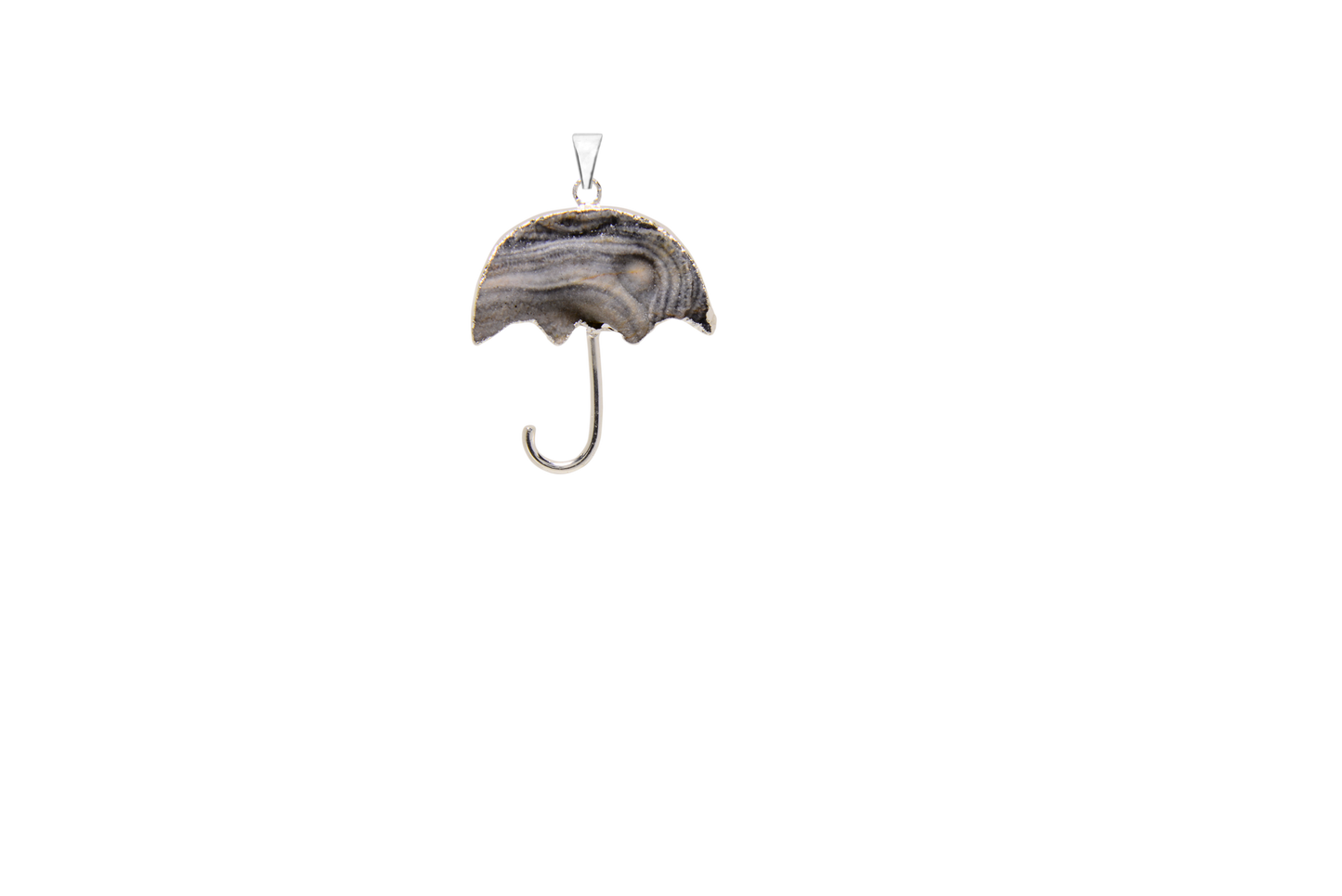 Pingente Guarda Chuva de Geodo Ágata