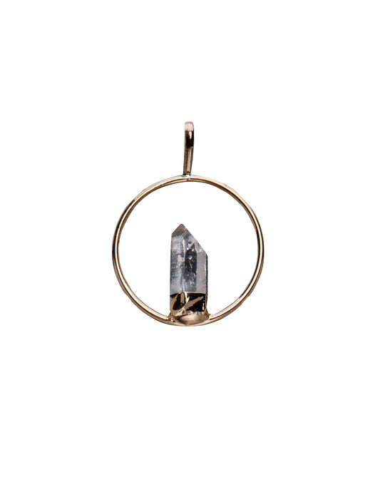 Argola com Ponta de Cristal