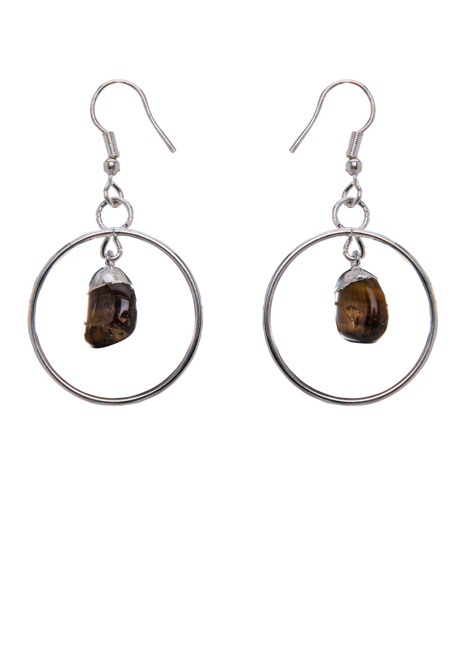 Argola com Pedra Rolada