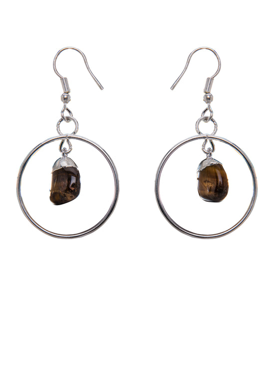 Argola com Pedra Rolada